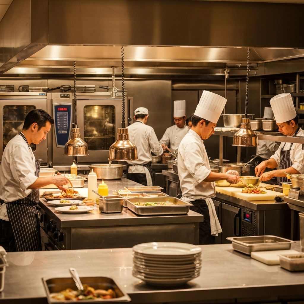 Our kitchen team at work