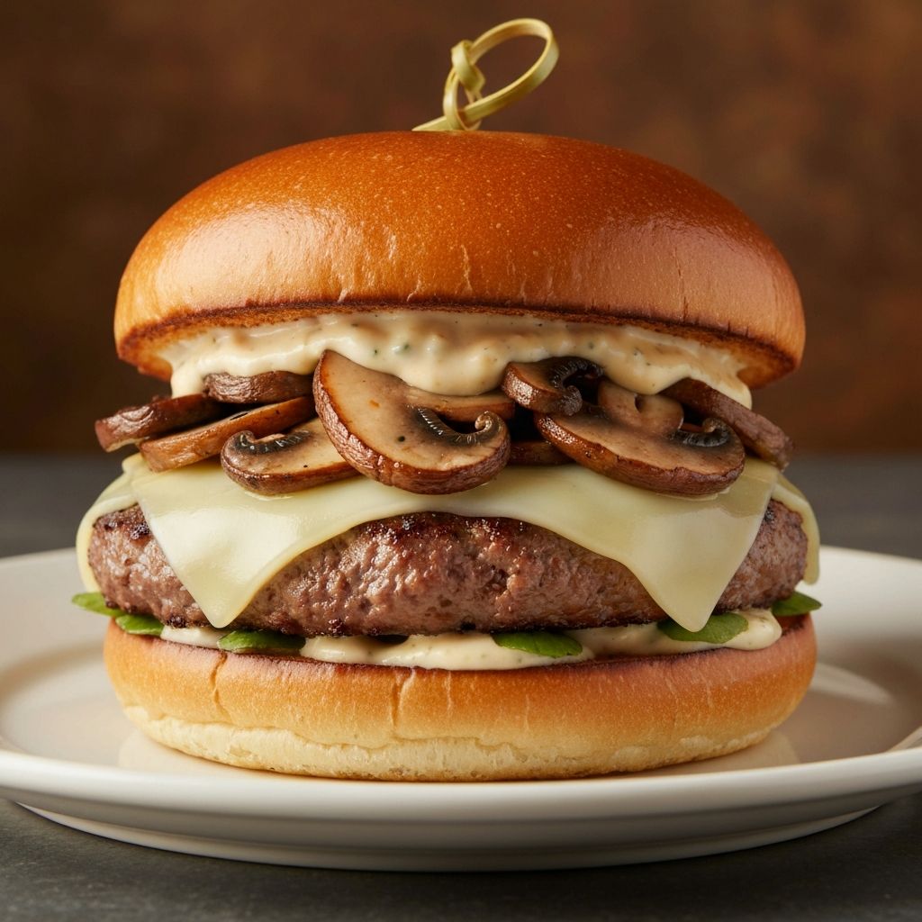 Mushroom Swiss Burger